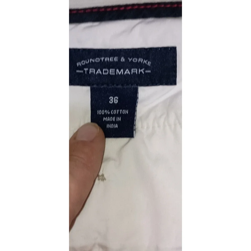 Men's Roundtree & Yorke Chino Shorts Sz 36 Color Yellow Preppy College Yacht...